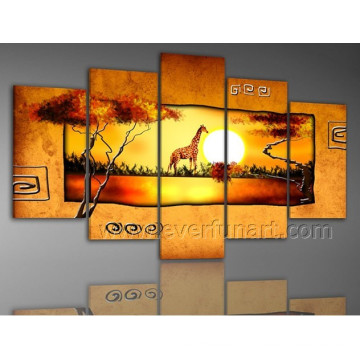 Home Decoration African Art Oil Painting on Canvas (AR-092)